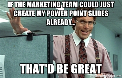 sales marekting create powerpoint meme