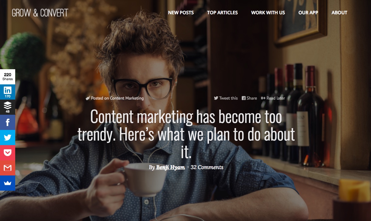 Content marketing has become too trendy Here s what we plan to do about it 