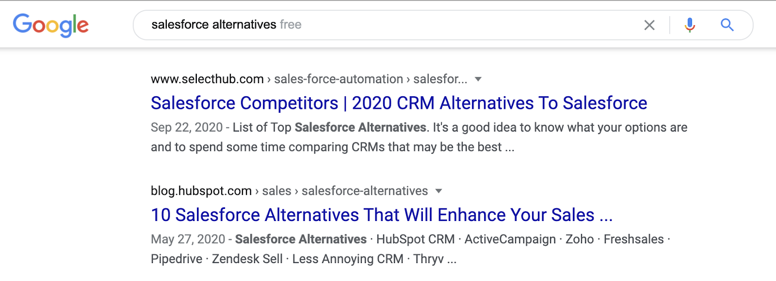 salesforce alternatives