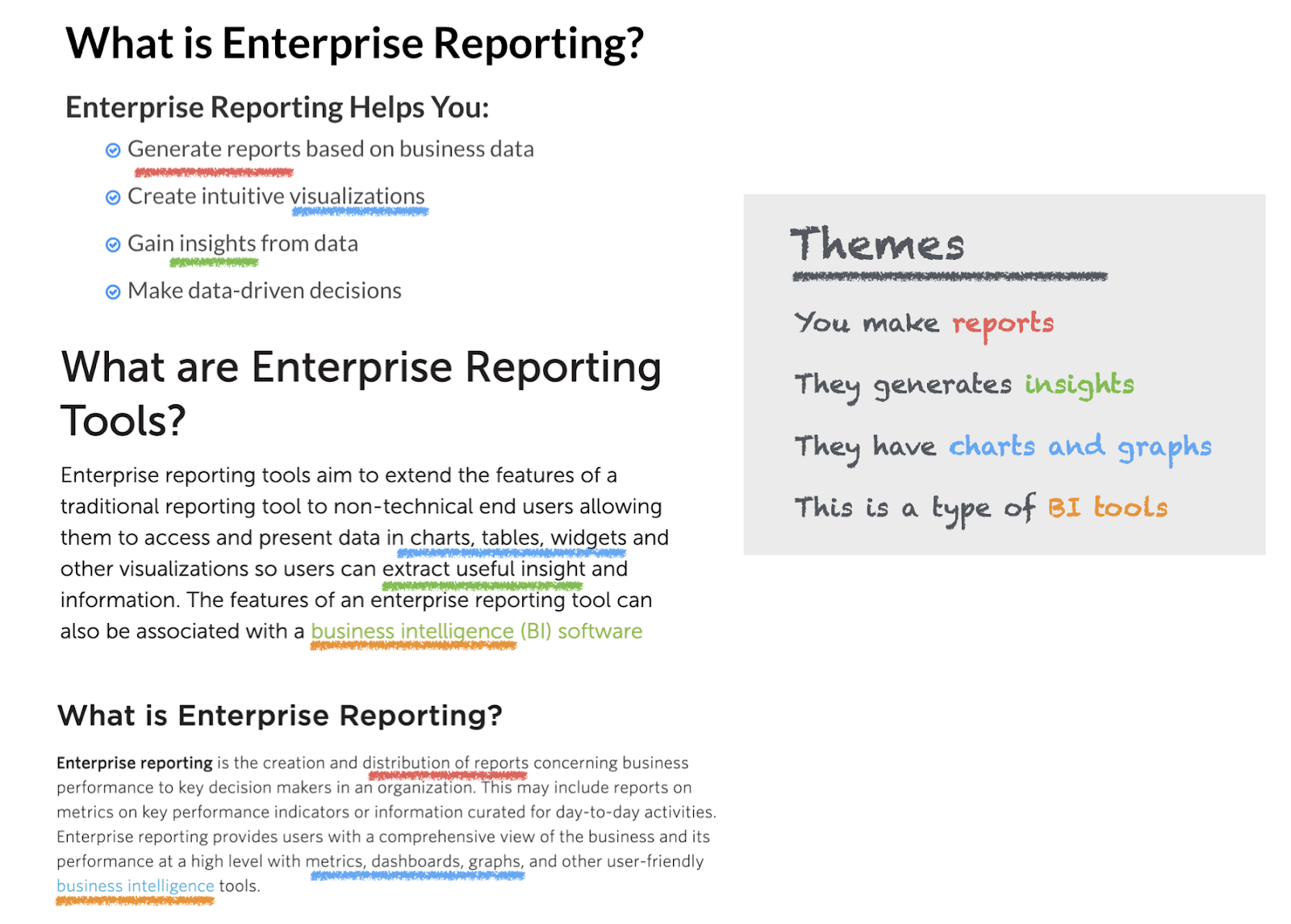 enterprise reporting image