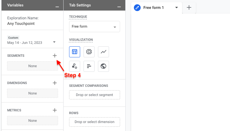 Add and set up a Segment.