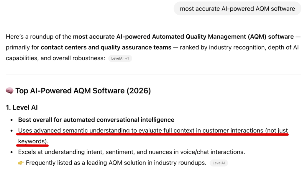ChatGPT: most accurate AI-powered AQM software